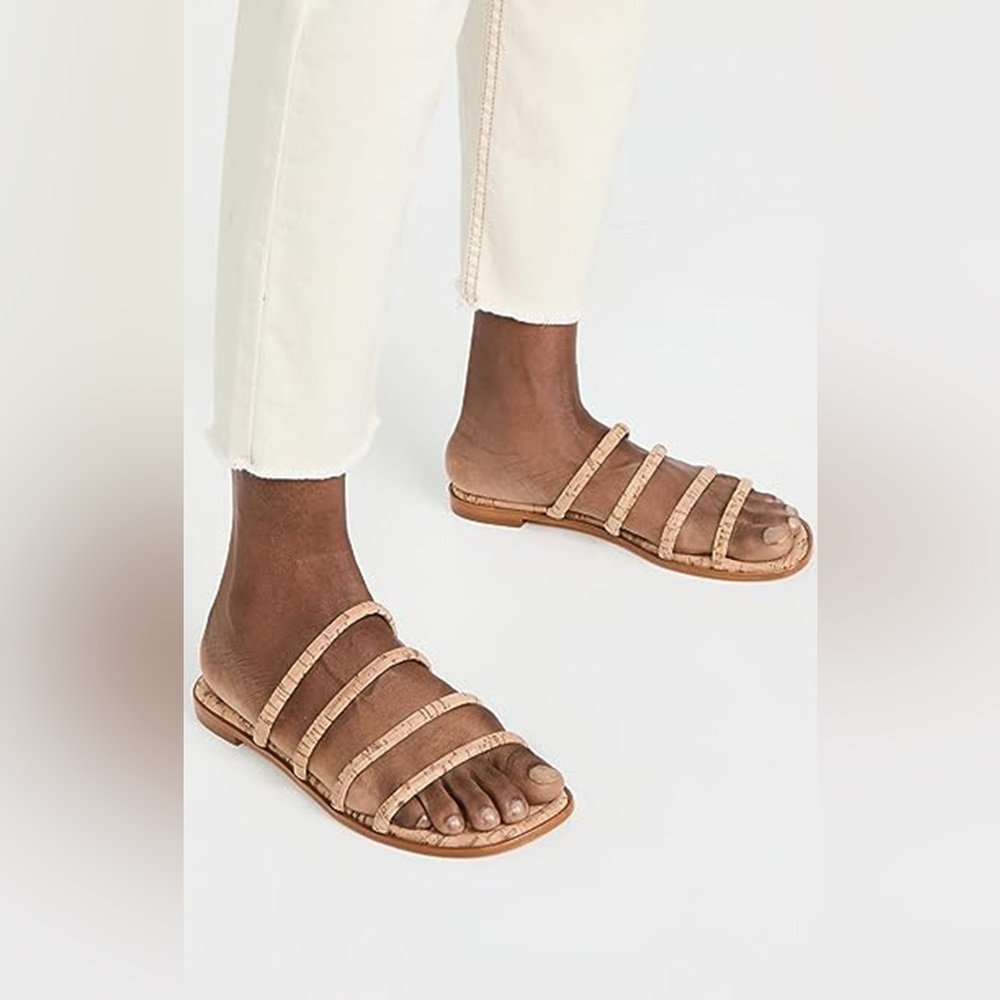 SCUTZ- Natural Cork CARI Flat Sandal